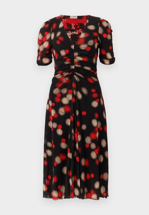 KOREN REVERSIBLE DRESS - Rochie de zi - black/signature red