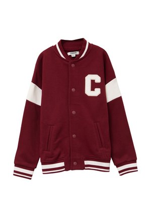 Felpa con zip - bordeaux