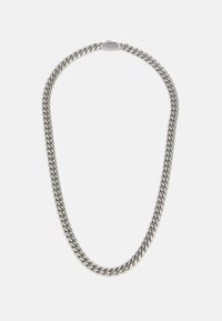 CHUNKY FLAT CURB SOLID NECKLACE UNISEX - Smykke - silver-coloured