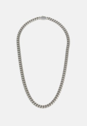 Orelia CHUNKY FLAT CURB SOLID NECKLACE UNISEX - Smykke - silver-coloured