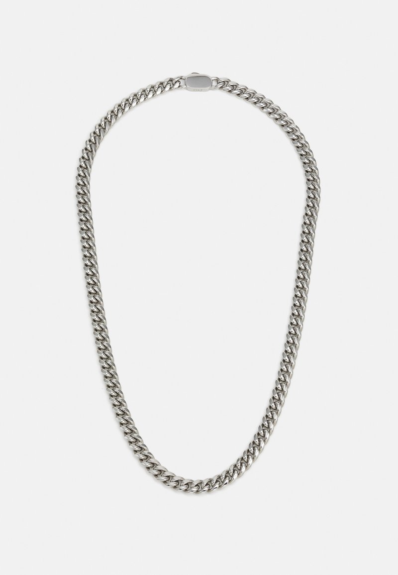Orelia CHUNKY FLAT CURB SOLID NECKLACE UNISEX - Smykke - silver-coloured