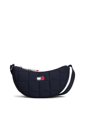 Tommy Hilfiger WAVY FLAG QUILTED MOON - Umhängetasche - space blue