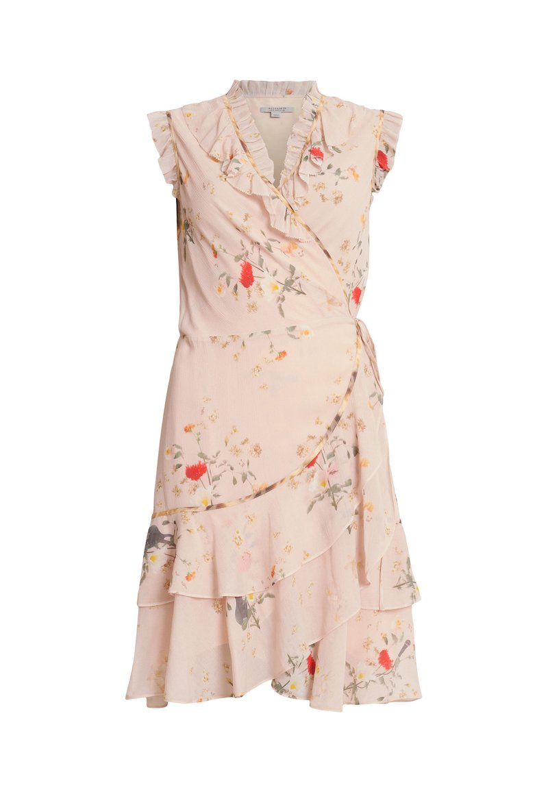 AllSaints Jurk donkerroze AllSaints Jurk donkerroze