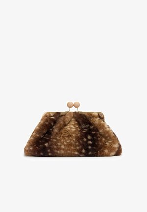 Manfield, MANFIELD BRAUNE BAMBI-CLUTCH - Clutch - beige