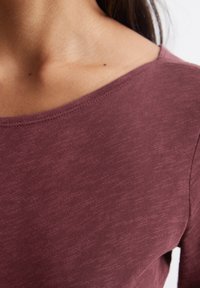 Marc O'Polo LONG SLEEVE BOAT NECK - Tops ar garām piedurknēm - deep ruby