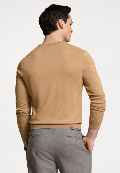 Polo Ralph Lauren COTTON-CASHMERE CREWNECK SWEATER - Jersey de punto - burlap tan
