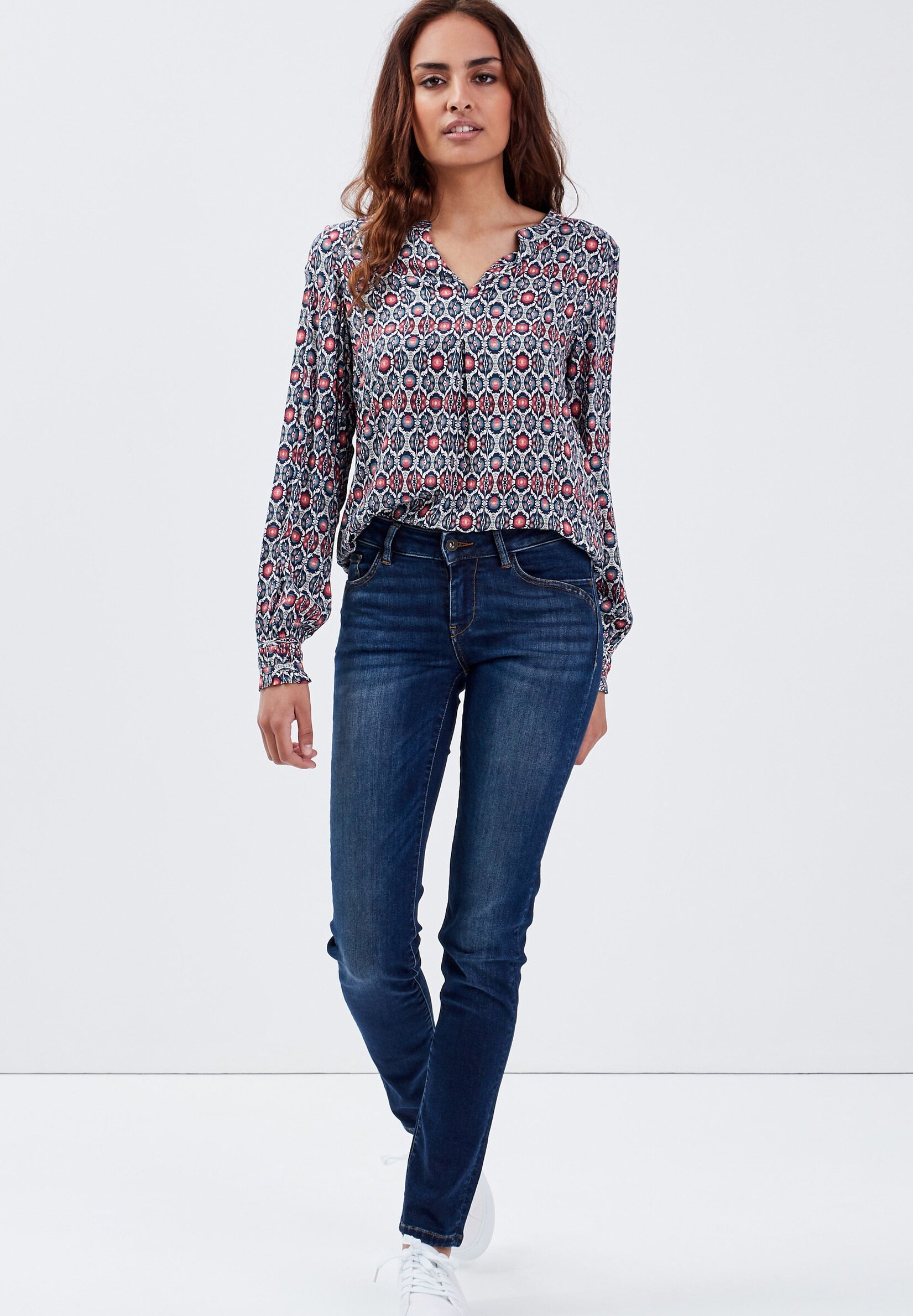 Bonobo Jeans Pantalon large 7/8 - blanc | BrandAlley