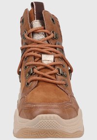 s.Oliver Bottines à lacets - dark cognac