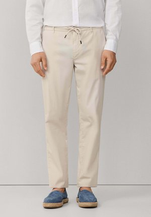 Façonnable CO DRAWSTRING - Pantalones - light beige