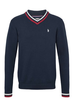 U.S. Polo Assn., EDMOND V NECK - Trui - dark sapphire