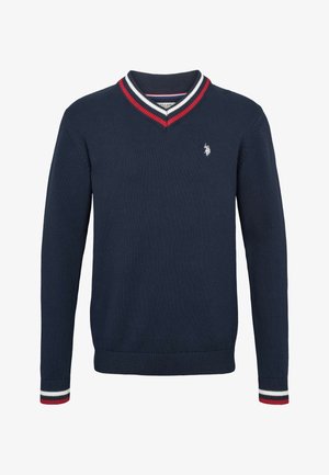 U.S. Polo Assn., EDMOND V NECK - Trui - dark sapphire