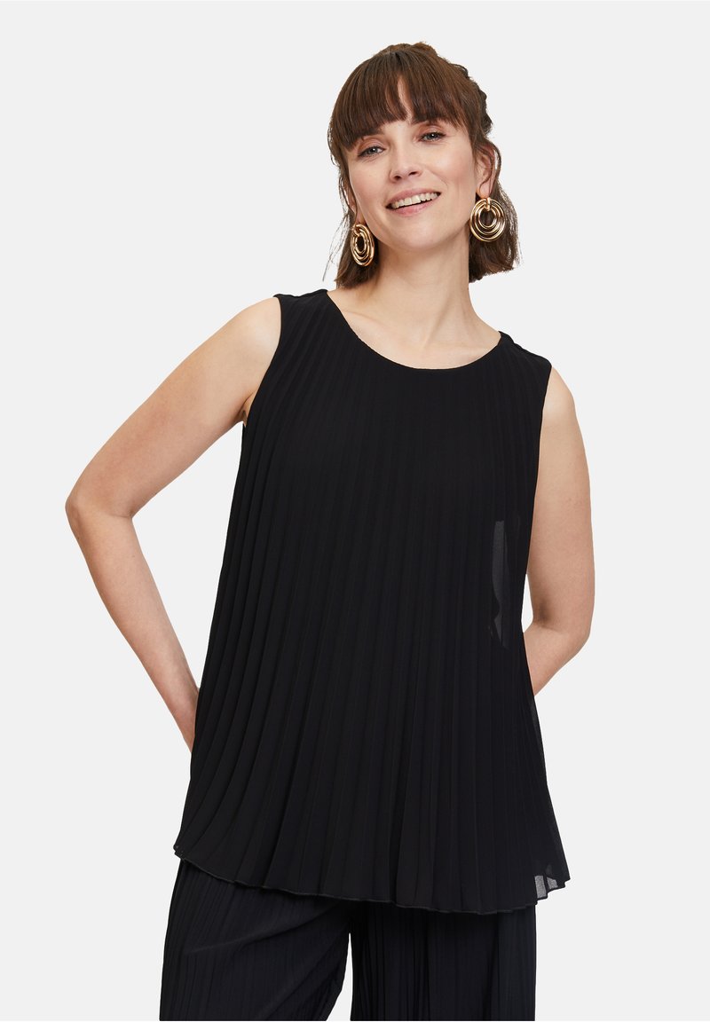 Cartoon MIT PLISSEE - Blus - schwarz