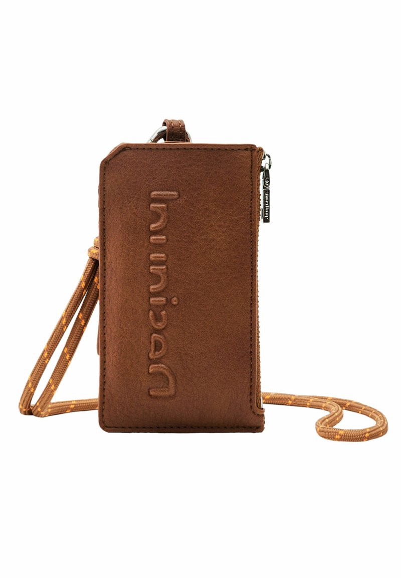 Desigual Small Half-Logo Wallet In Brown - PU Leather Small Wallet With Card Slots And Coin Pocket, 17x10x2 Cm - View #2