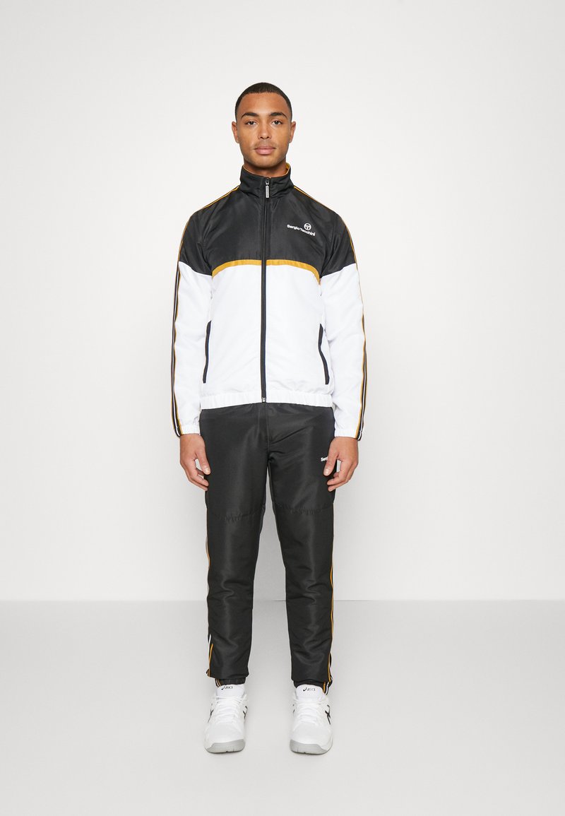 Sergio Tacchini LISTA TRACKSUIT - Survêtement - black/white/harvest gold
