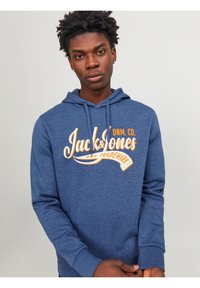 Jack & Jones JJELOGO HOOD - Džemperis su gobtuvu - blau