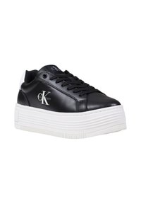 Calvin Klein Jeans BOLD FLATF LOW LACE - Sneakers basse - black/white