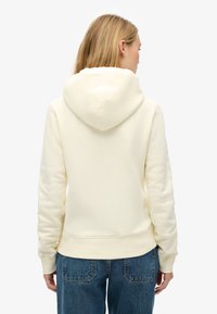 Superdry & Co ESSENTIAL LOGO - Felpa con cappuccio - off white