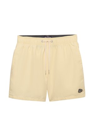 Superdry & Co, EMBROIDERED LOGO - Badeshorts - pastel yellow