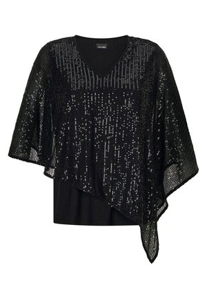 PAILLETTEN ELEGANTES, SEMITRANSPARENTES  - Bluse - black