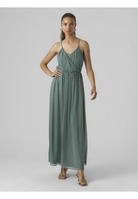 Vero Moda OLIVIA - Dolga obleka - dark forest