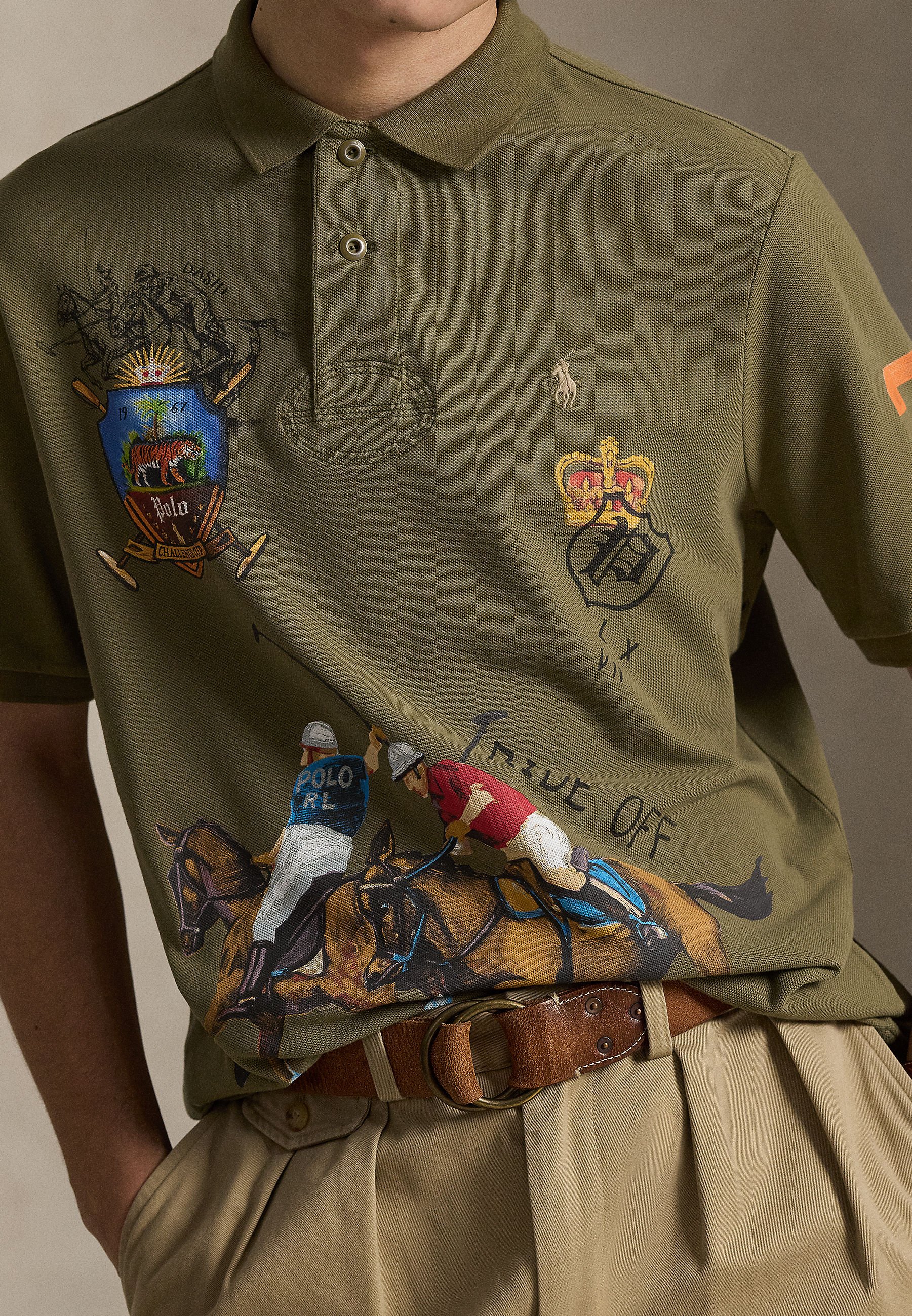 Polo Ralph Lauren CLASSIC FIT MESH GRAPHIC POLO SHIRT - Polo