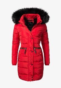 Unausgewählt, rot mit schwarzem fell