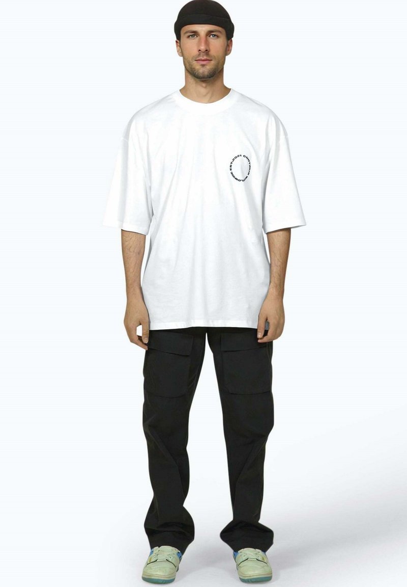 Hype T-shirt print wit