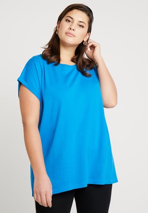 Urban Classics LADIES EXTENDED SHOULDER TEE - Tricou basic - hawaiianblue