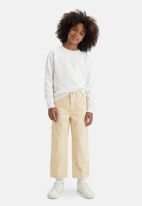Jack & Jones Junior JPSTALEX PAINTER PANT - Τζιν χαλαρής εφαρμογής - antique white