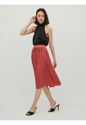 Pleated skirt - dusty cedar