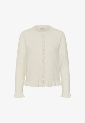 Cream, CRJOLLY KNIT CARDIGAN - Gilet - whisper white