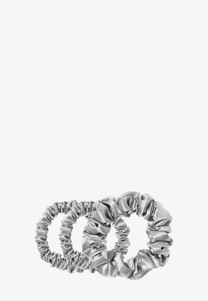 PURE SILK BACK TO BASICS ASSORTED SCRUNCHIES - Hudplejeredskab - silver