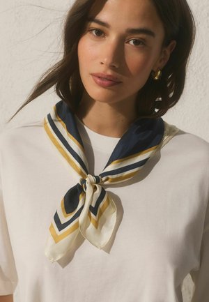 Next, Fulár - navy blue ochre yellow stripe