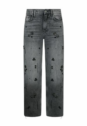 LIU JO STRAIGHT-LEG WITH RHINESTONES - Straight leg jeans - 87455