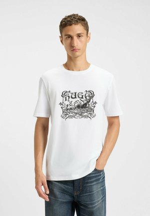 DIWOM - Printtipaita - white