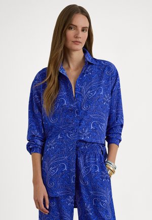 RELAXED FIT PAISLEY CREPE SHIRT - Gombos blúz - blue