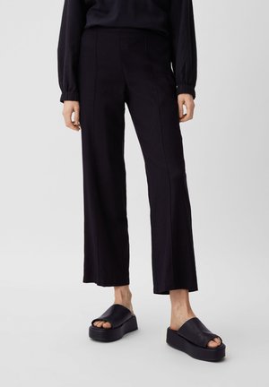 comma casual identity, REGULAR MIT ELASTIKBUND - Stoffhose - navy