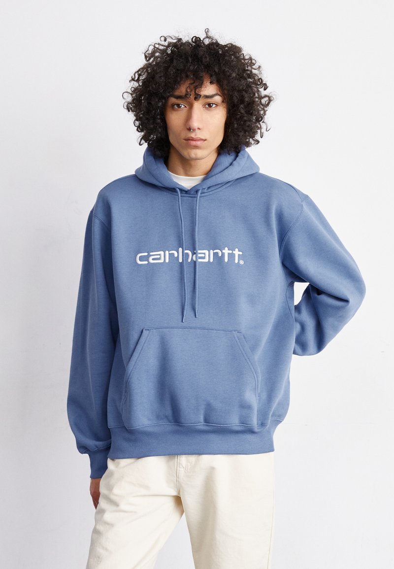 Carhartt WIP HOODED - Felpa con cappuccio - sorrent/white