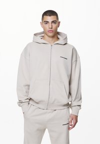 Pegador COLNE LOGO JACKET - Sudadera con cremallera - washed dust cream