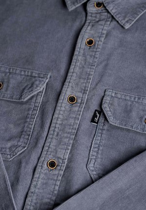Reell DUAL CORD - Hemd - grey blue
