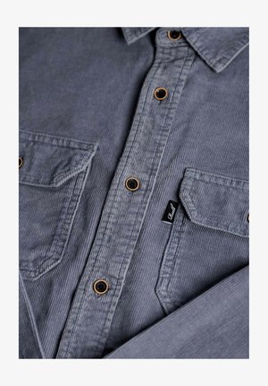 Reell DUAL CORD - Shirt - grey blue