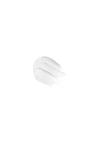 Trucco in polvere bianca distribuito in forma circolare con una texture morbida, caratterizzato da tre segni sollevati per l'applicazione.