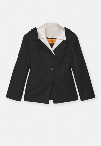 Stine Goya DOUBLE COLLAR TAILORED - Blazer - black/butter milk