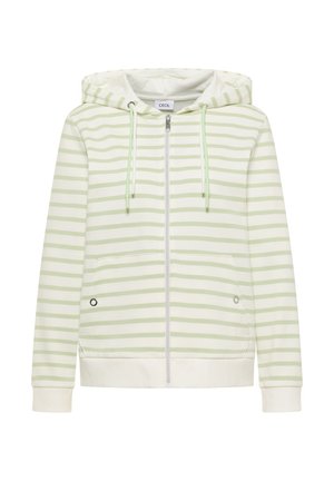 Cecil, LANGARM JACKE MIT KAPUZE UND STRUKTUR - Sweat zippé - raw matcha lime