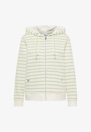 Cecil, LANGARM JACKE MIT KAPUZE UND STRUKTUR - Sweat zippé - raw matcha lime