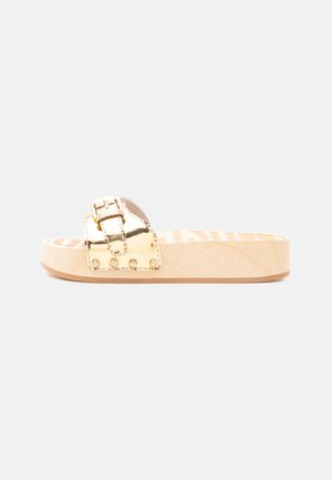 MOSCHINO CIABATTA - Sabots - oro