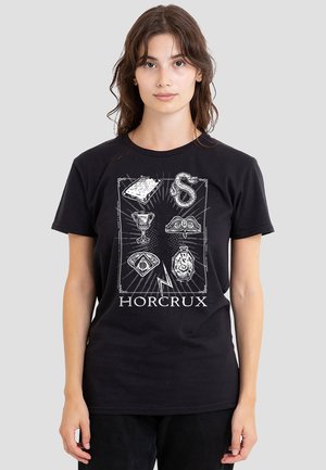 Cotton Soul, HARRY POTTER HORCRUX SYMBOLS - T-Shirt print - black