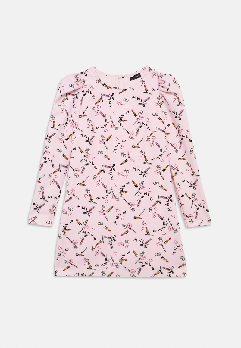 Monnalisa Jerseyjurk donkerroze