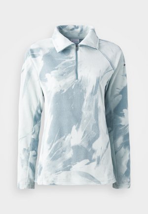 Columbia GLACIAL™ PRINT 1/2 ZIP - Felpa in pile - crushed blue snowflight