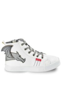 Denokids - DRAGON - Sneakers hoog - weiß Miniatuurafbeelding 1